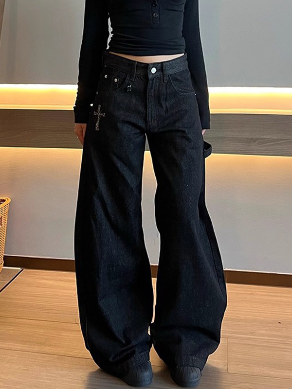 EMMIOL Jeans boyfriend con stampa leopardata American Vintage