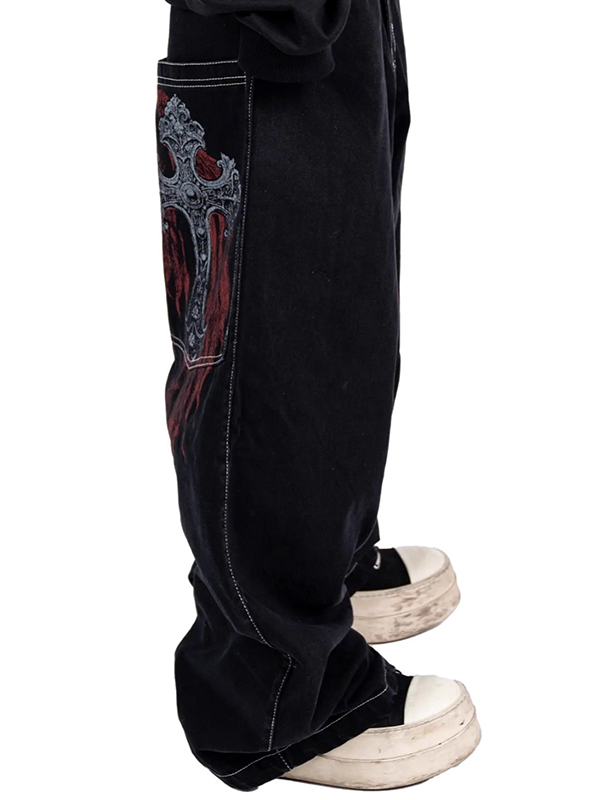 EMMIOL Vaqueros boyfriend estilo hip hop retro