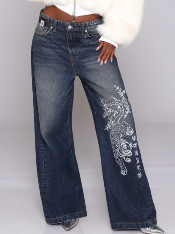 EMMIOL Vaqueros boyfriend estilo retro urbano