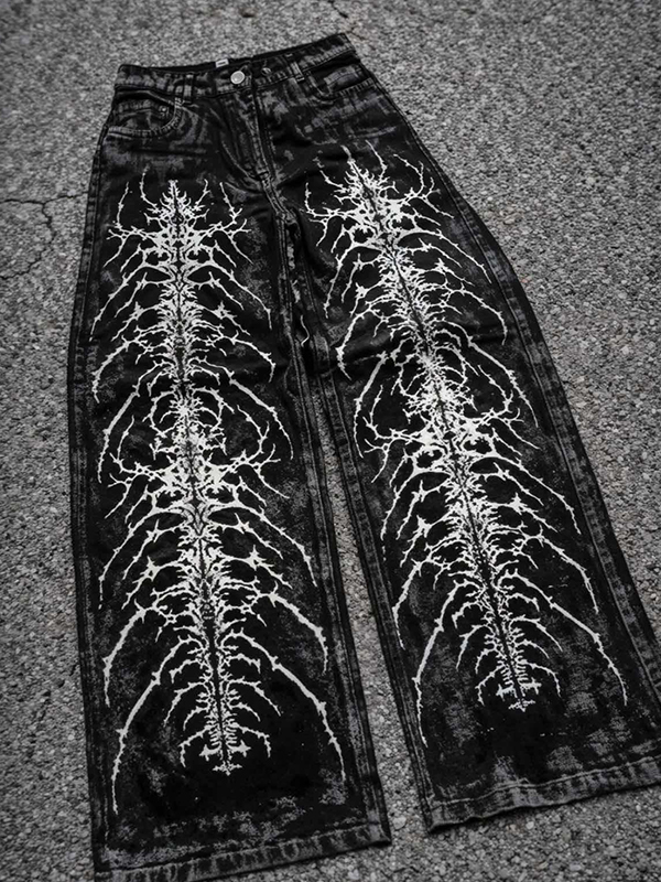 EMMIOL Vaqueros boyfriend góticos retro