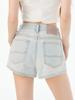 EMMIOL A-Line Outerwear Denim Shorts