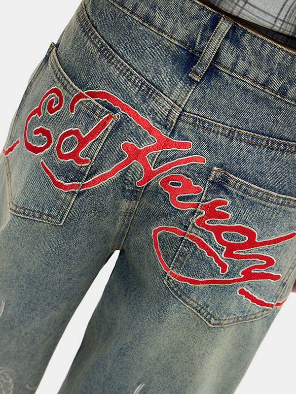 EMMIOL American Retro Boyfriend Jeans