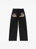 EMMIOL Loose-Fitting Embroidered Boyfriend Jeans