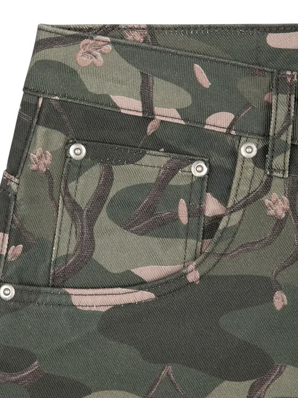 EMMIOL Cherry Blossom Embroidery Boyfriend Jeans