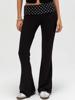 EMMIOL Polka-Dot Loose-Fitting Flare Jeans