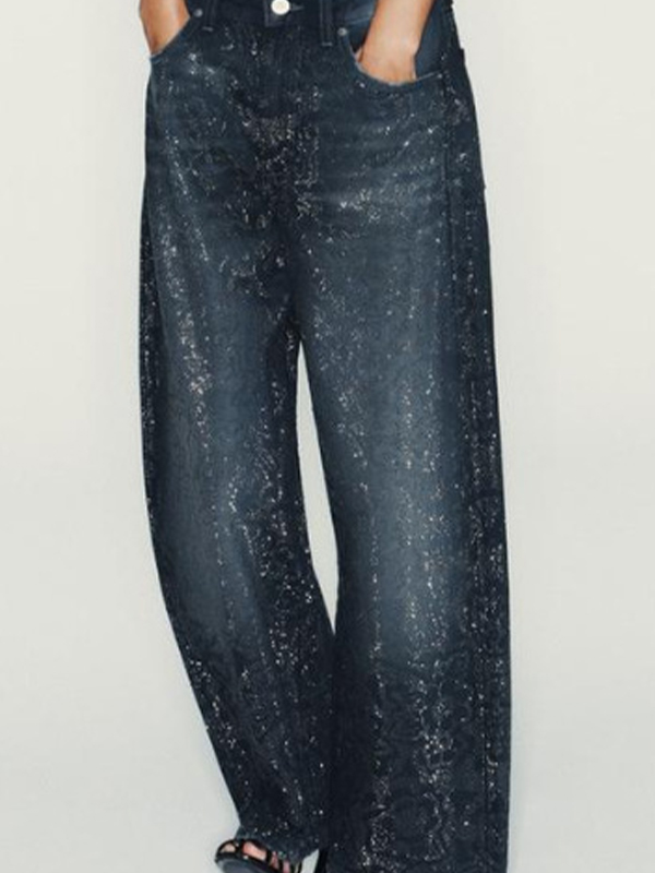 EMMIOL Rhinestones Boyfriend Jeans