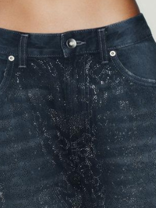 EMMIOL Rhinestones Boyfriend Jeans