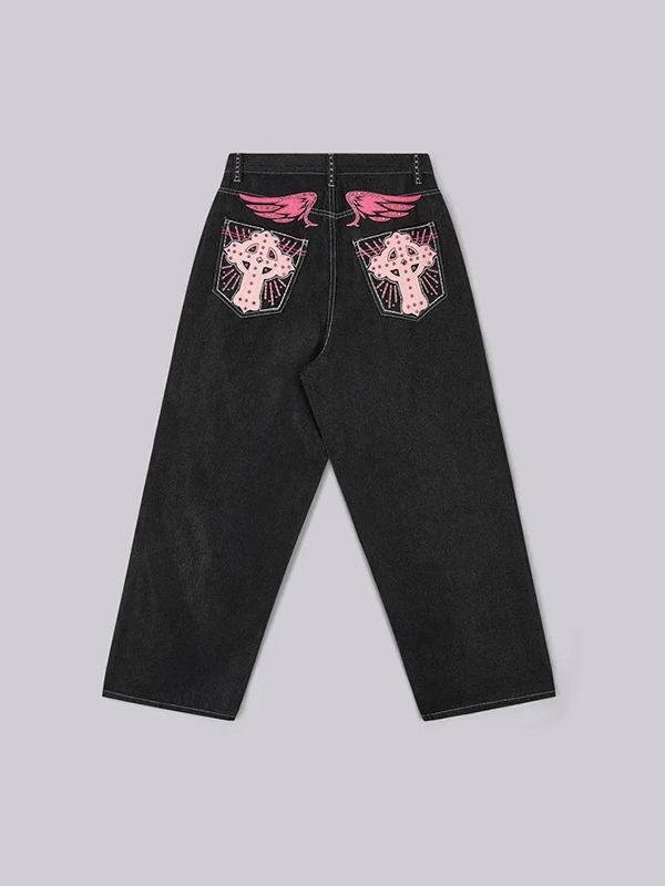 EMMIOL Fashion Embroidery Boyfriend Jeans