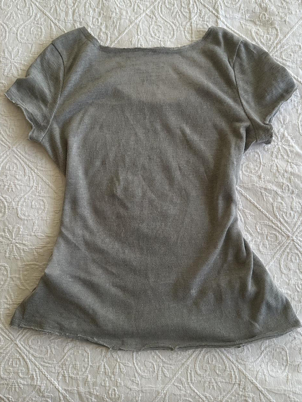 EMMIOL Manica corta con stampa di strass grigi