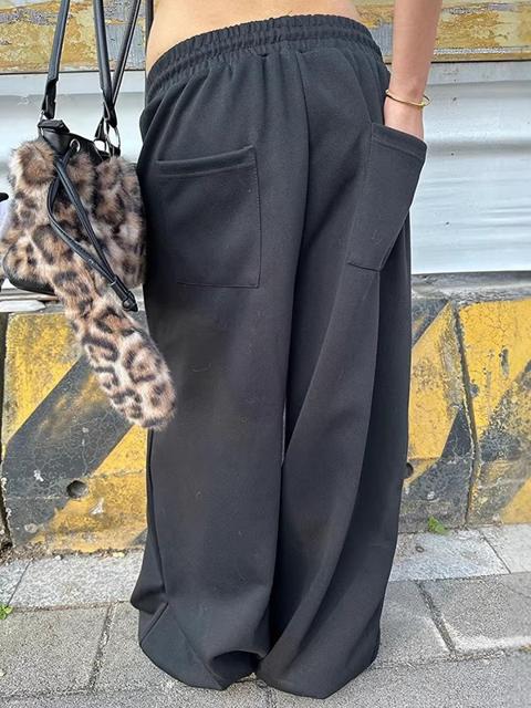 Pantaloni a gamba dritta in stile dark gothic