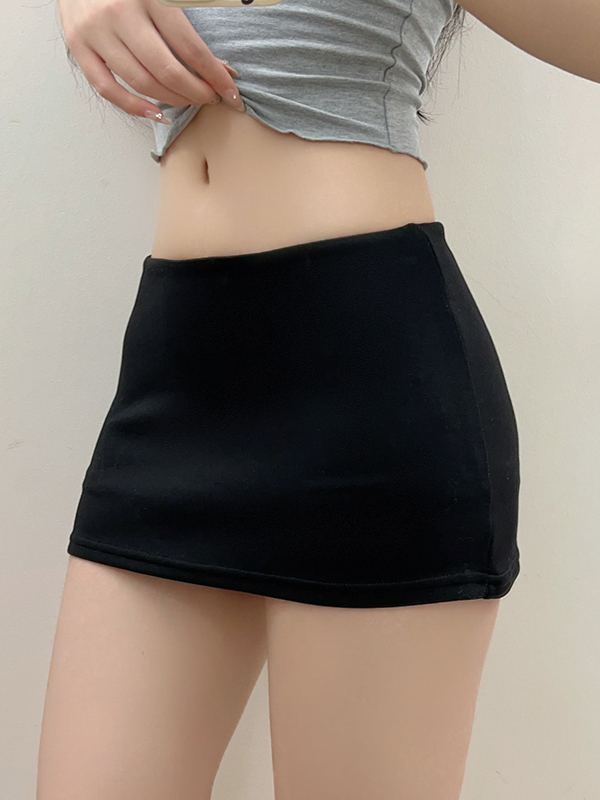 EMMIOL Retro Hot Girl Low-Rise Mini Skirt