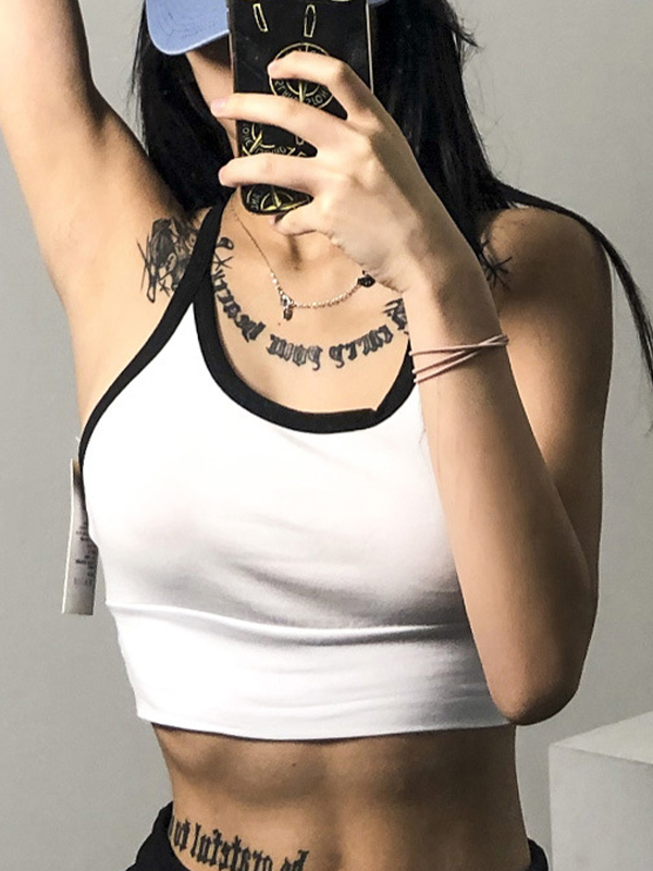 EMMIOL U-Neck Elegant Back Halter Vest