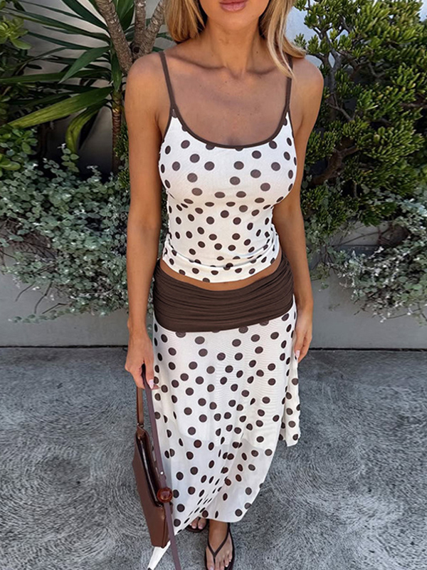 EMMIOL Completo da donna Fashion Polka Dots