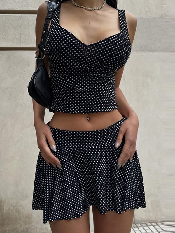 EMMIOL Mini abito con stampa a pois