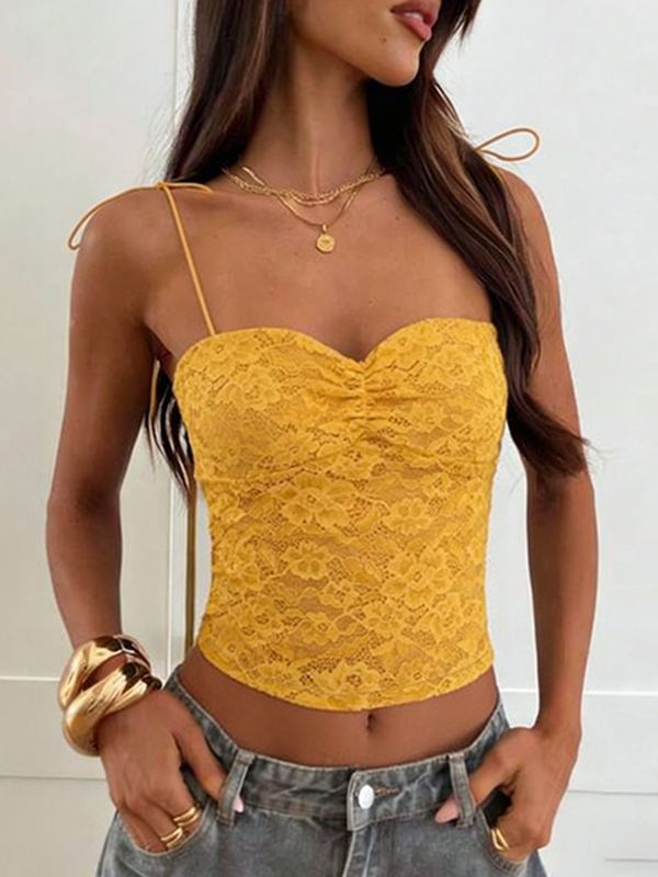 EMMIOL Lace Patchwork Cami Top