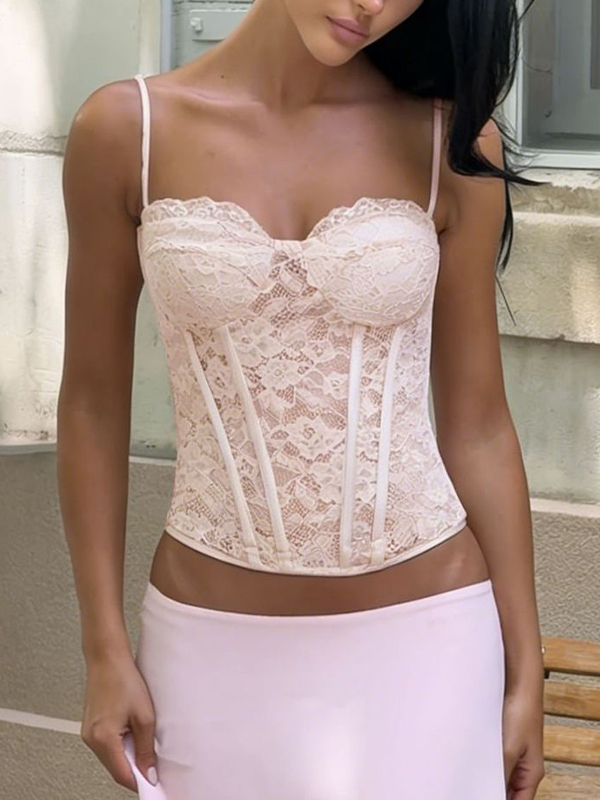 EMMIOL Schickes Spitzen-Cami-Top