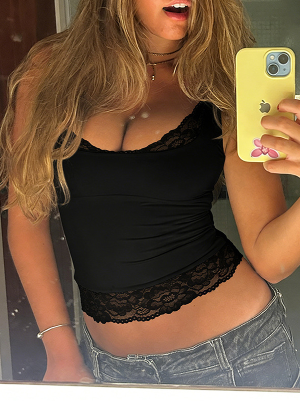 EMMIOL Hot Chick Lace Tank Top