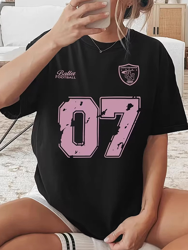 EMMIOL Retro Digital Print Short Sleeve