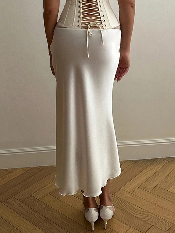 EMMIOL Lace Patchwork Maxi Skirt