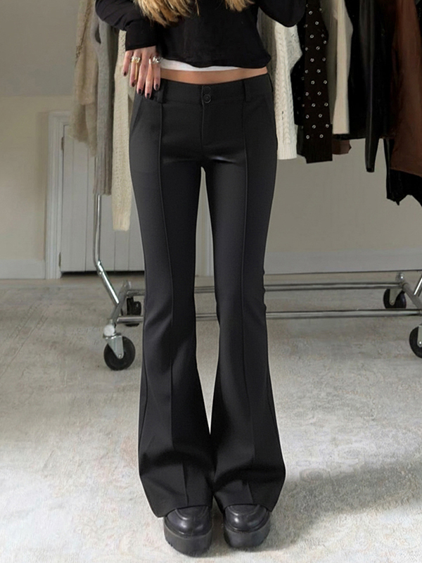 EMMIOL Minimalist Elegance Flare Leg Pants