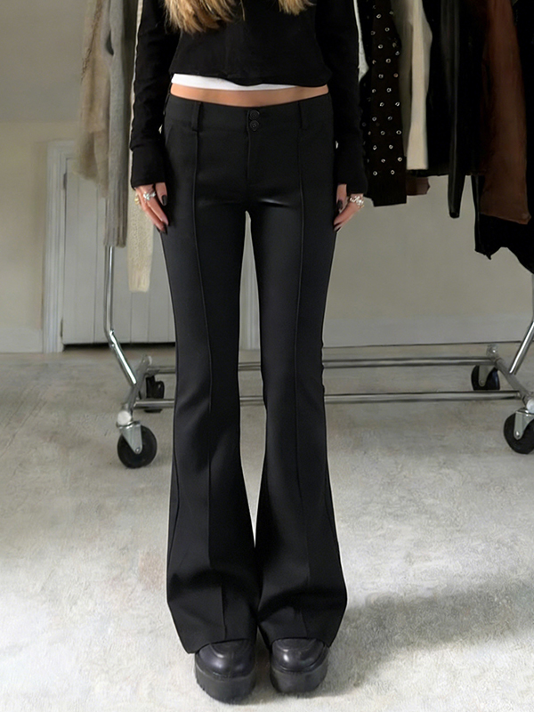 EMMIOL Minimalist Elegance Flare Leg Pants