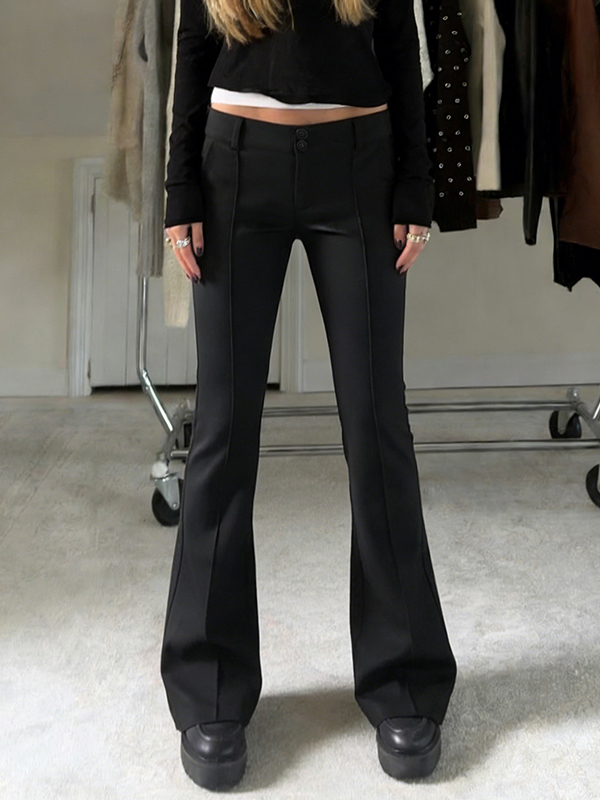 EMMIOL Minimalist Elegance Flare Leg Pants