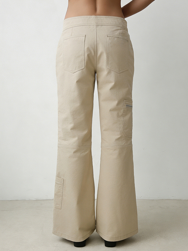 EMMIOL Drawstring Strap Straight Leg Pants
