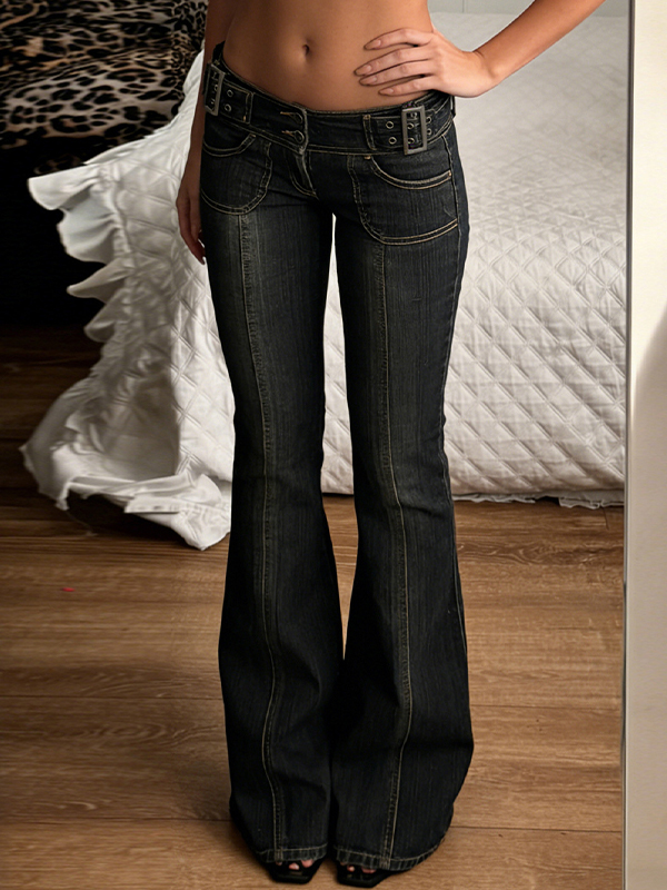 EMMIOL American-Style Sex Appeal Flare Jeans