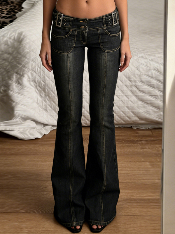EMMIOL American-Style Sex Appeal Flare Jeans