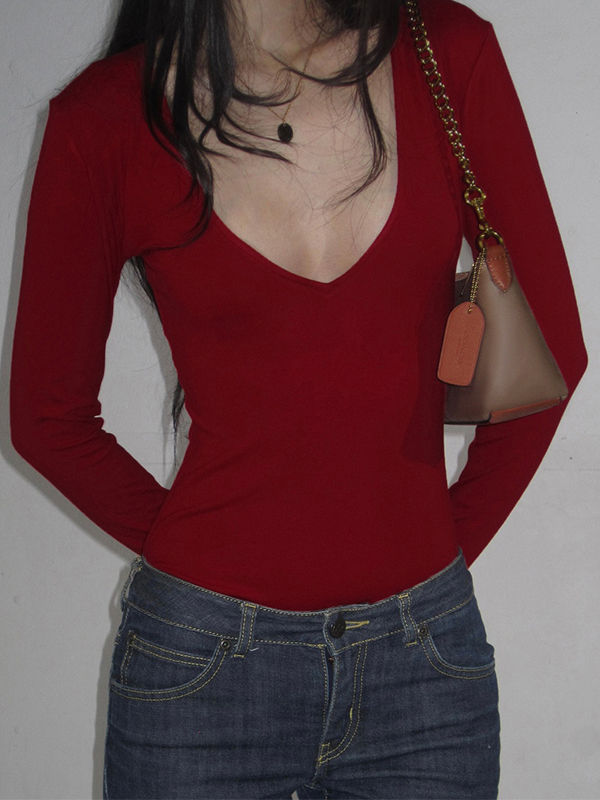 EMMIOL V-Neck Fitted Romper