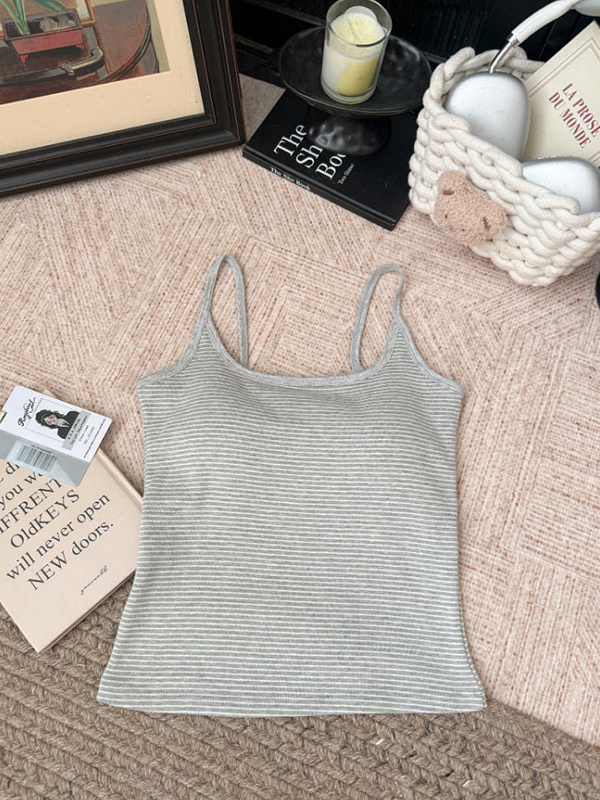 EMMIOL Retro Striped Tank Top Cami Top