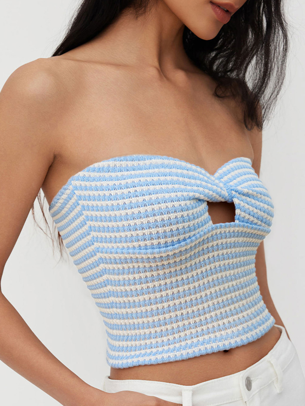 EMMIOL Gestreiftes Tanktop mit Farbblockmuster