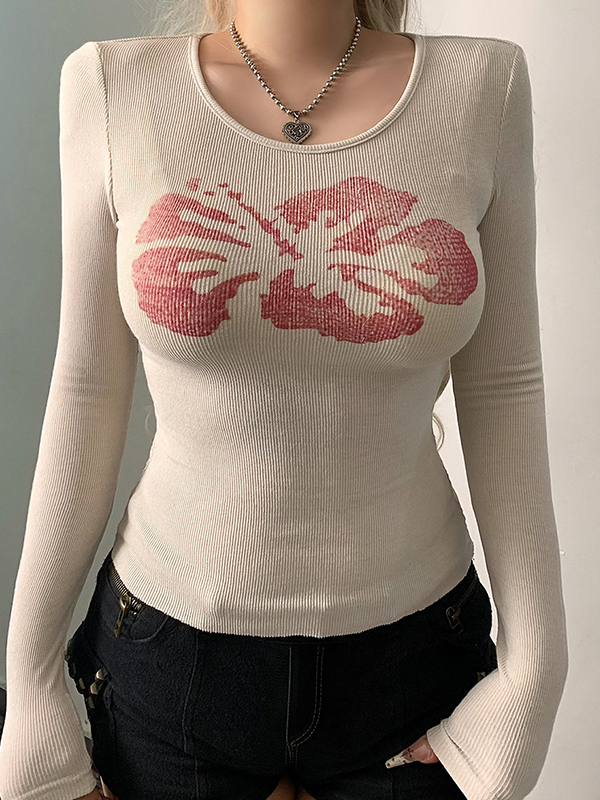 EMMIOL Langarmshirt mit Blumenmuster