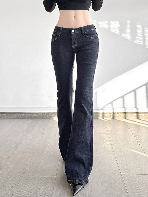 EMMIOL Vaqueros acampanados desgastados vintage