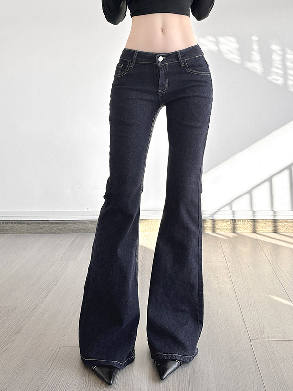 EMMIOL Vaqueros acampanados desgastados vintage