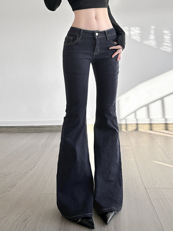 EMMIOL Vaqueros acampanados desgastados vintage