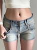 EMMIOL High-Waisted Denim Shorts