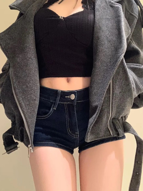 EMMIOL American-Style Sexy Retro Denim Shorts