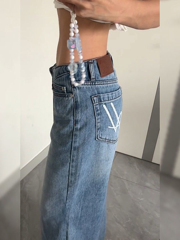 EMMIOL Vaqueros boyfriend retro de tiro bajo