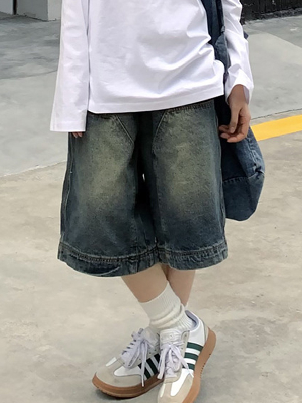 EMMIOL Pantalones cortos vaqueros retro americanos