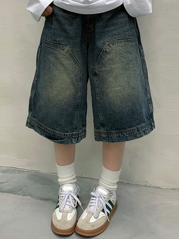 EMMIOL Pantalones cortos vaqueros retro americanos