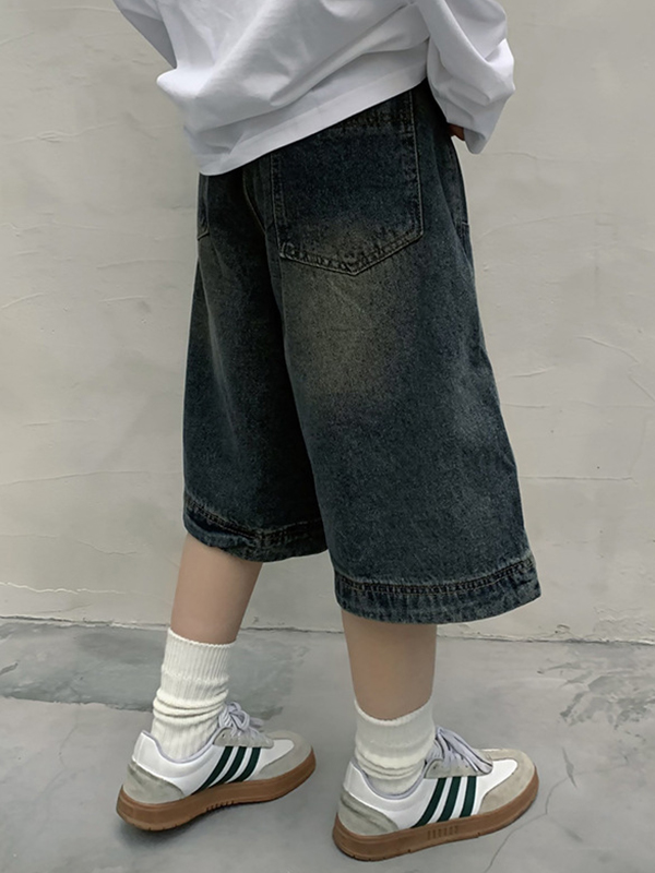 EMMIOL Pantalones cortos vaqueros retro americanos