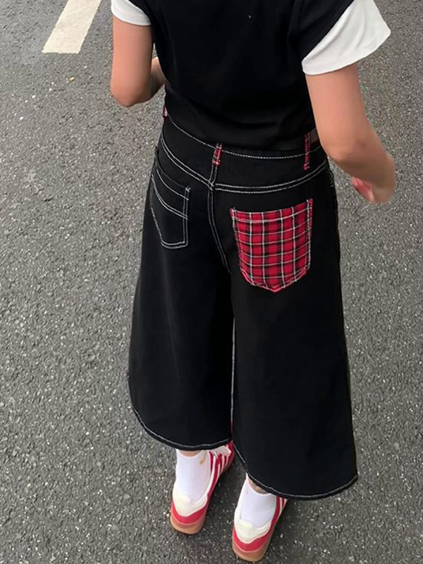 EMMIOL Pantalones cortos vaqueros retro americanos