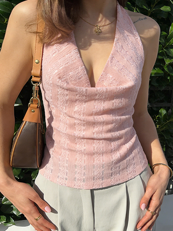 EMMIOL Chaleco halter versátil que ajusta la cintura