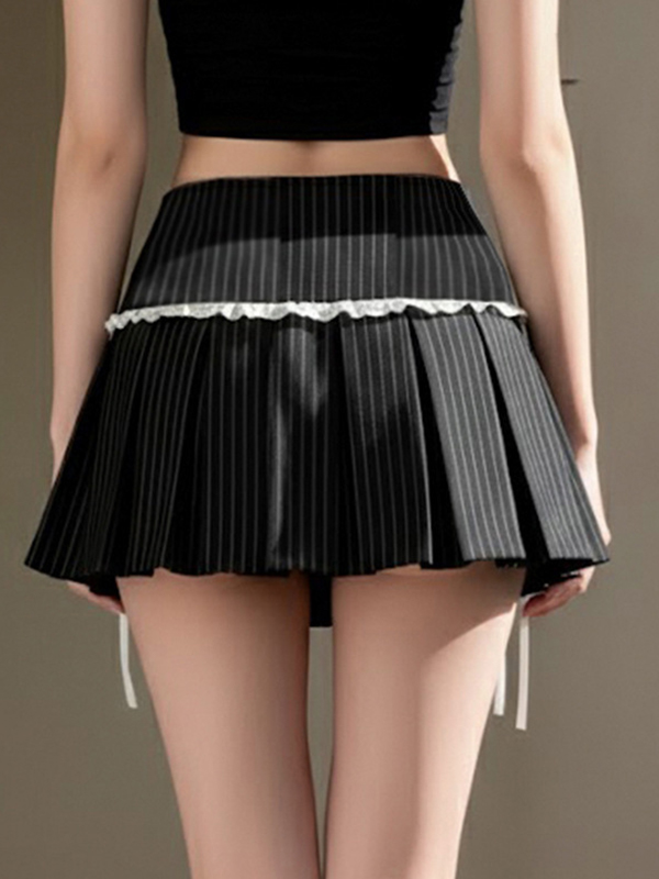 EMMIOL Minirock mit Schleifenverzierung