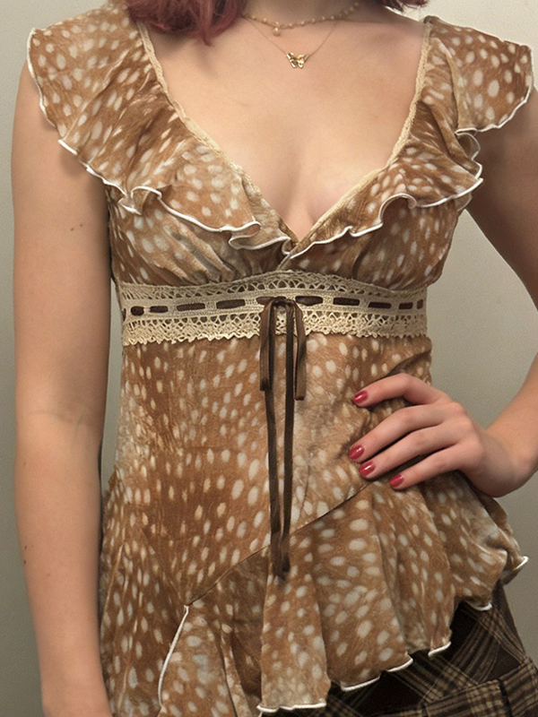 EMMIOL Tanktop mit Tiermuster