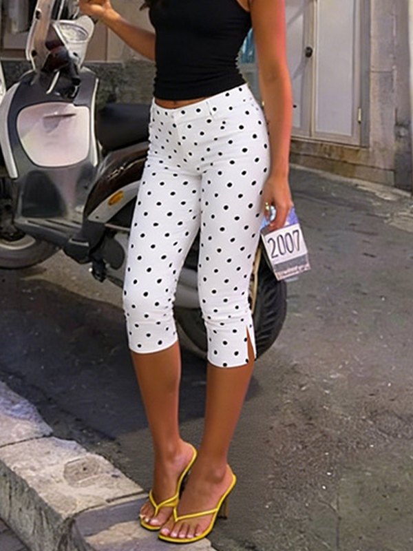 EMMIOL Polka Dot Print Shorts