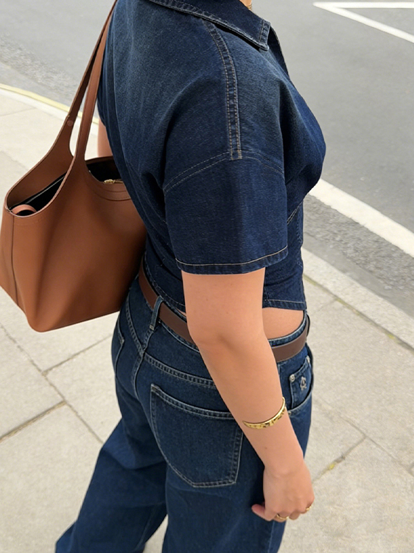 EMMIOL Deep V-Neck Short Sleeve