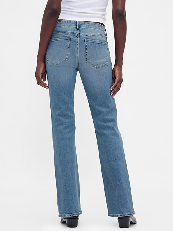 EMMIOL Jeans a zampa aderenti con allacciatura sul davanti