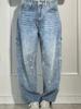 EMMIOL Locker sitzende Boyfriend-Jeans mit Strasssteinen